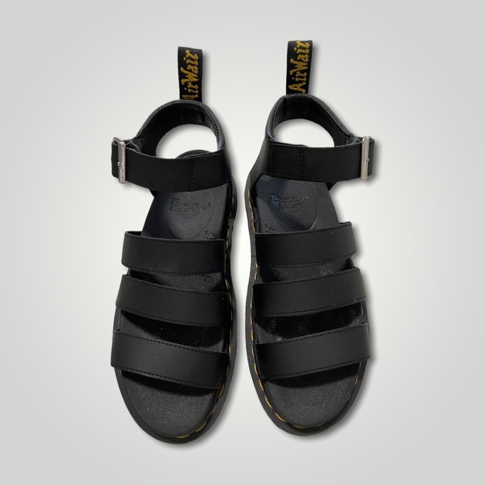 Women's Doc Martens Blaire Black Hydro Leather Sandal - s. 38/7